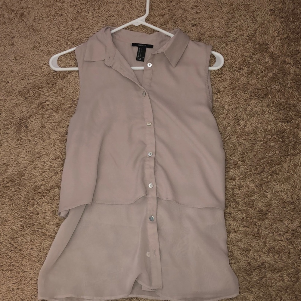 Forever 21 top, collared, sleeveless